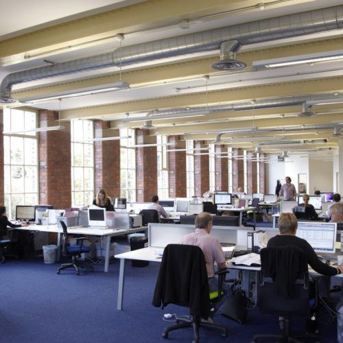 Busy office space at '1912' Sunny Bank Mills, Leeds