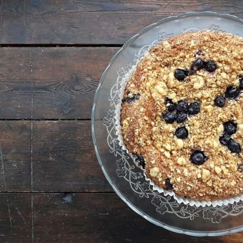 Blueberry cake from Sunny Bank Mill Leeds
